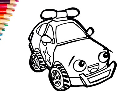 ✅Cómo Dibujar y Colorear un coche para niños - Dibujos Para Niños - Learn Colors. Art Colorkids