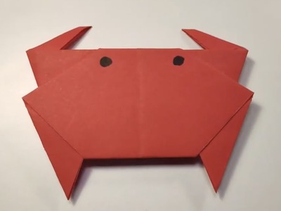 Como hacer un CANGREJO de PAPEL. Origami.????????????