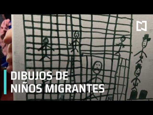 Dibujos de niños migrantes, muestran el horror en la frontera entre México y EU - Despierta