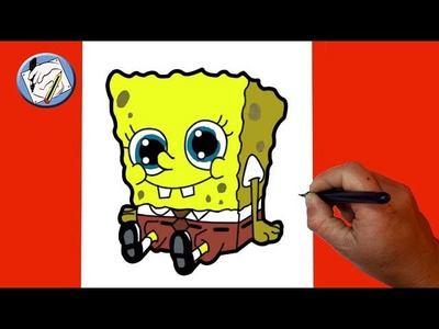 Dibujos Kawaii * Como dibujar y pintar a Bob Esponja Kawaii - How to draw  Sponge Bob Kawaii