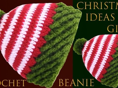 Gorro a Crochet punto 3D onditas trenzadas regalos Navideños 2019 Christmas Gifts ideas