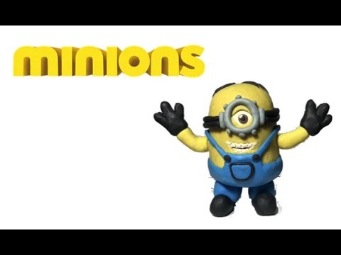 How to make a minion with clay (Stuart)!! como hacer un minion de mi villano favorito en plastilina!