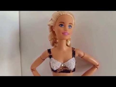 Como hacer ropa interior para barbie y muñecas