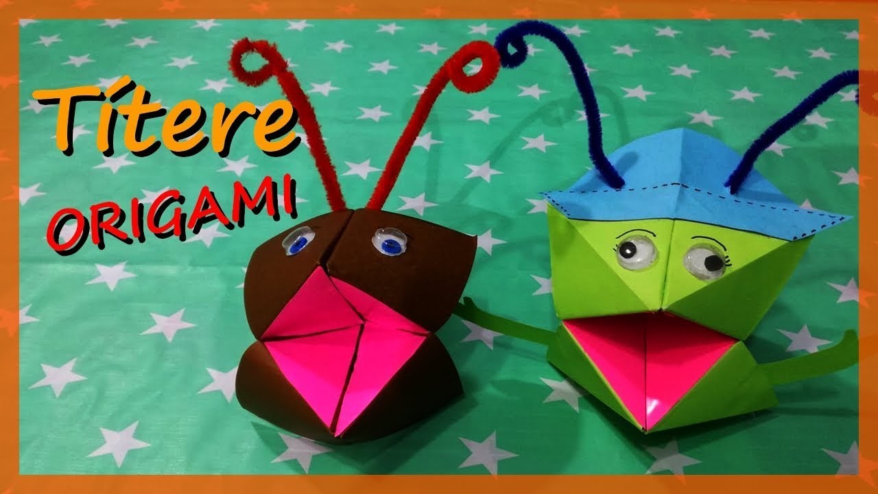 Como hacer un Títere Origami - Comecocos