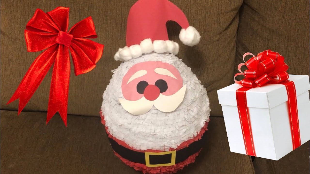 Tutorial de Piñata de Santa Claus ????????❤️|| How to make a santa claus piñata????|| Piñata Navideña????