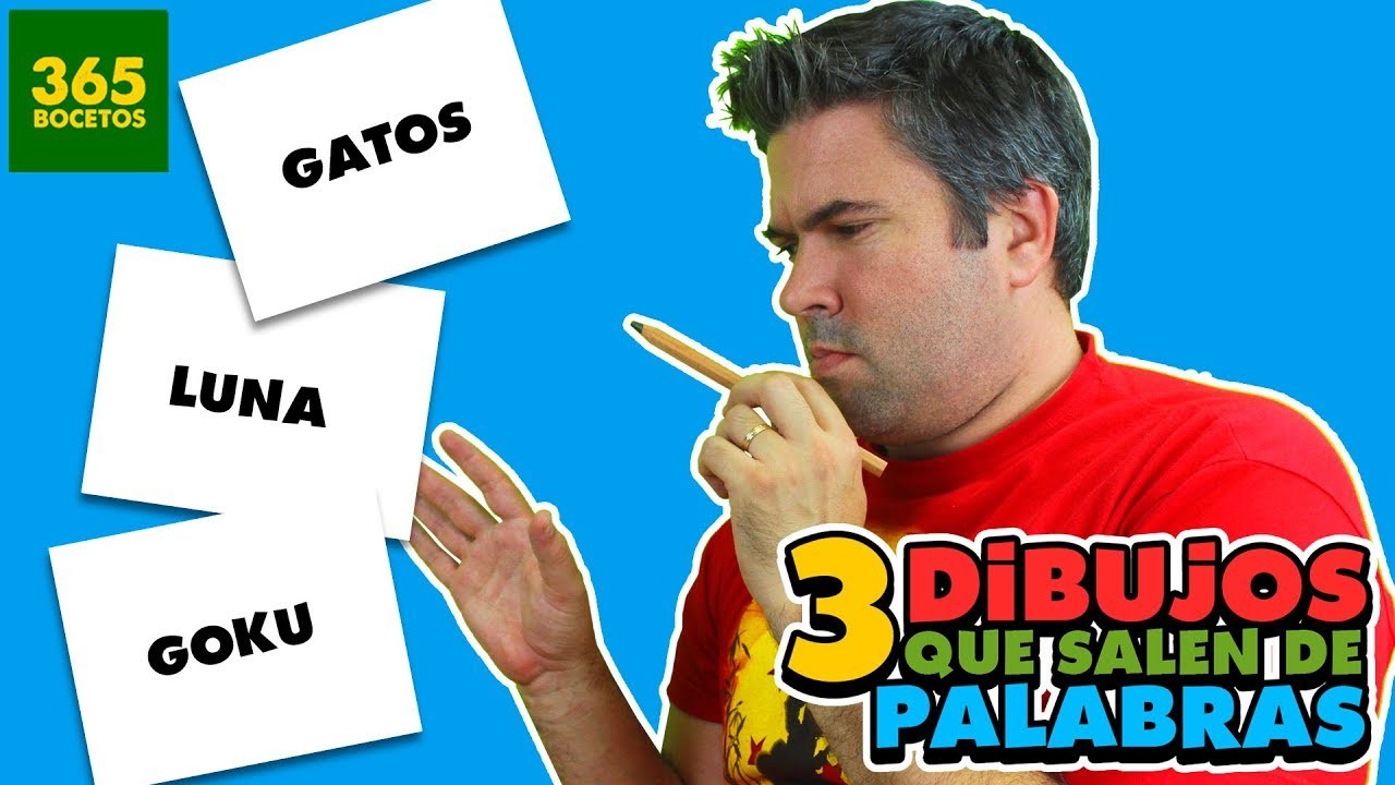 3 INCREIBLES TRUCOS CON PALABRAS -  DIBUJO CON LA PALABRA GOKU, LUNA, GATOS