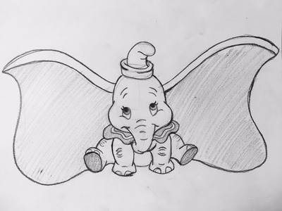 Como dibujar a Dumbo.How to draw dumbo(Disney)