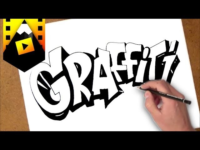 Como dibujar graffiti | como dibujar la palabra graffiti