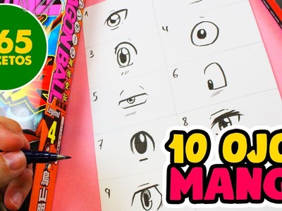 COMO DIBUJAR OJOS ANIME - COMO DIBUJAR OJOS MANGA - How to draw manga eyes
