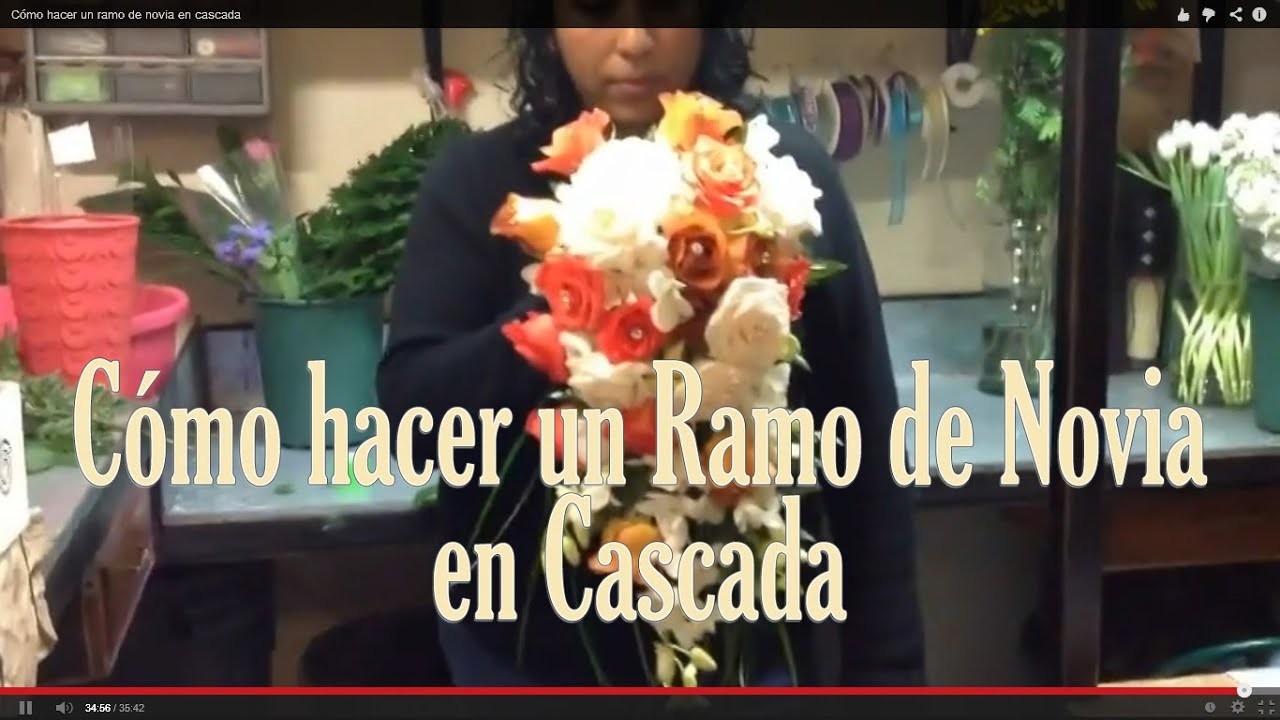 Cómo hacer un ramo de novia en cascada: www.ramosdenovia.mx