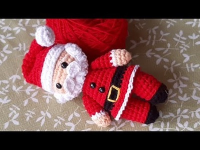 Como Tejer Papá Noel Amigurumi Crochet-TUTORIAL PASO A PASO