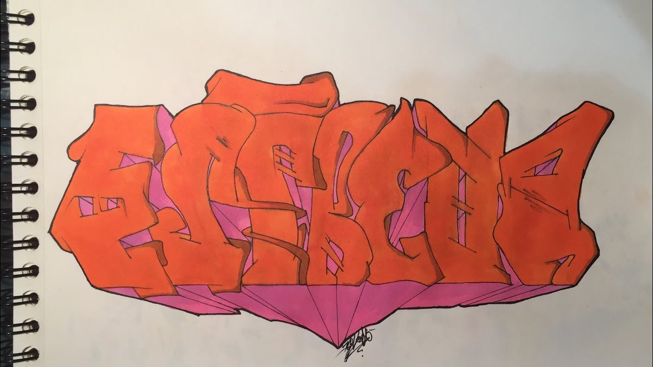 Graffiti Nombres: "Estrella" (Promarker, Edding) ll BELLOSO