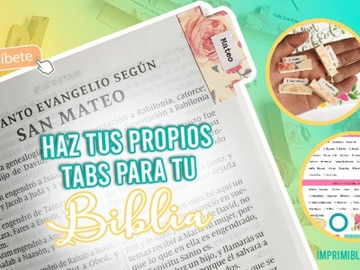 HAZ TUS PROPIOS TABS.PESTAÑAS PARA TU BIBLIA-DIY