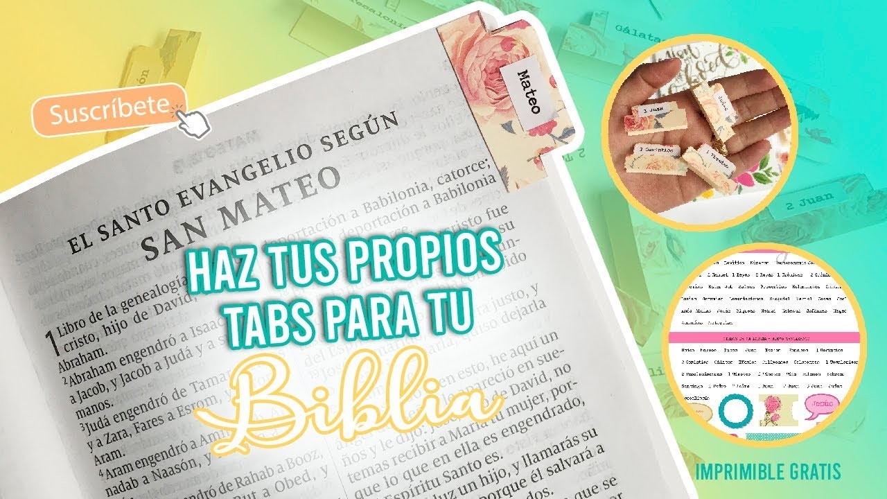 HAZ TUS PROPIOS TABS.PESTAÑAS PARA TU BIBLIA-DIY