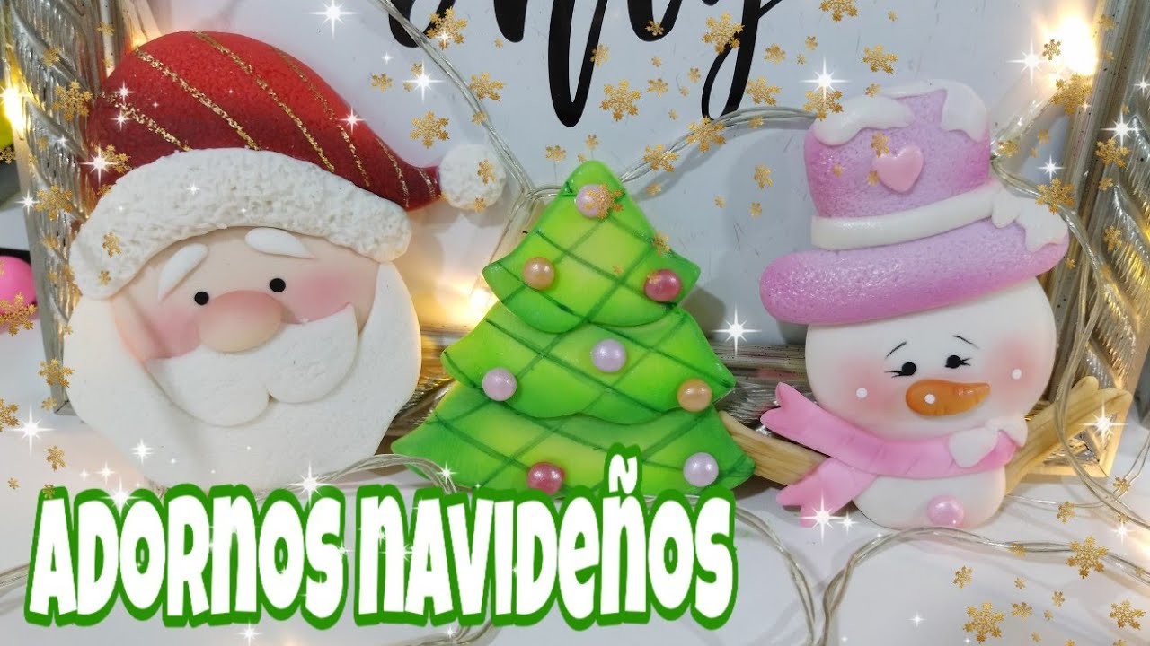 Santa Claus | Muñeco de Nieve | Arbol de Navidad | Porcelana fría | Ideas Fáciles para Navidad | DYI
