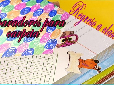 Separadores para cuadernos y carpetas | ¡Ideas de regreso a clases!