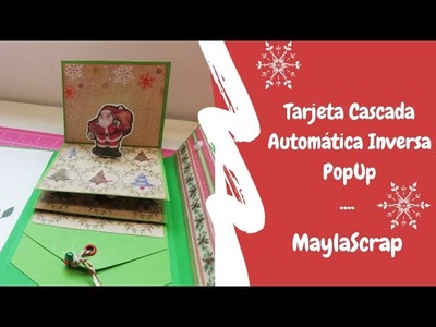 Tarjeta Cascada Automática Inversa PopUp, (PopUp Reverse Automatic Cascade Card) MaylaScrap.