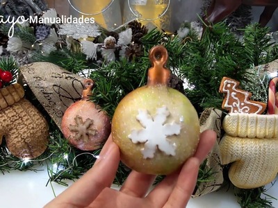 Christmas crafts DIY | Decoración para navidad | esfera navideña | porcelana fría
