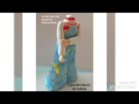 COMO HACER A SARAH KAY EN PORCELANA FRIA.DIY.MUÑECA RETRO.TUTORIAL