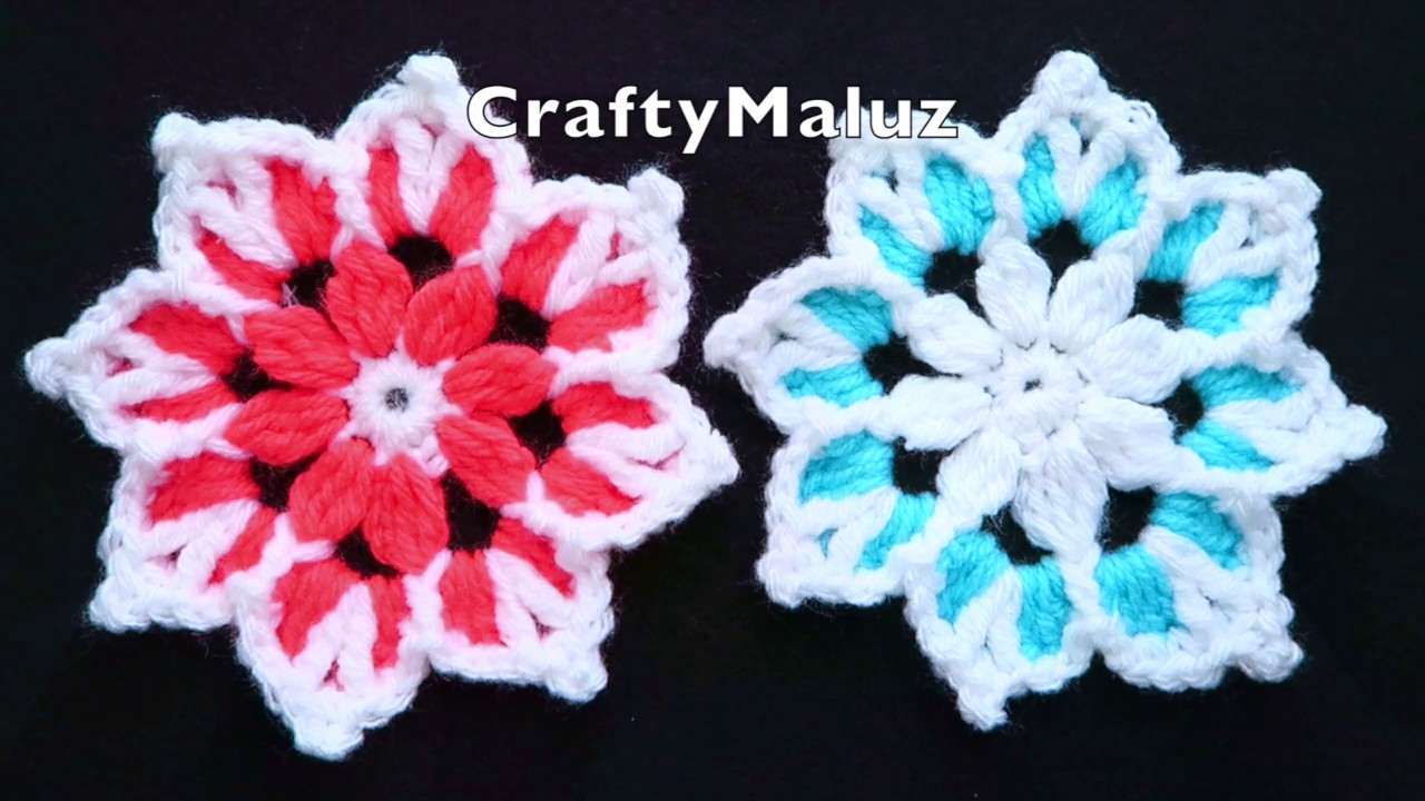 CROCHET TUTORIAL : como Tejer una Flor Fácil y Rápido | Flor a crochet paso a paso