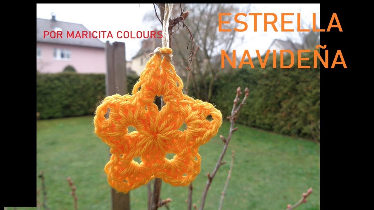 Estrella Navideña a Crochet por Maricita Colours