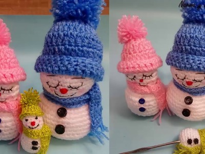 Muñeco de nieve a crochet (parte 1)