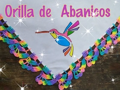 Orilla de Abanicos para colibrí | crochet
