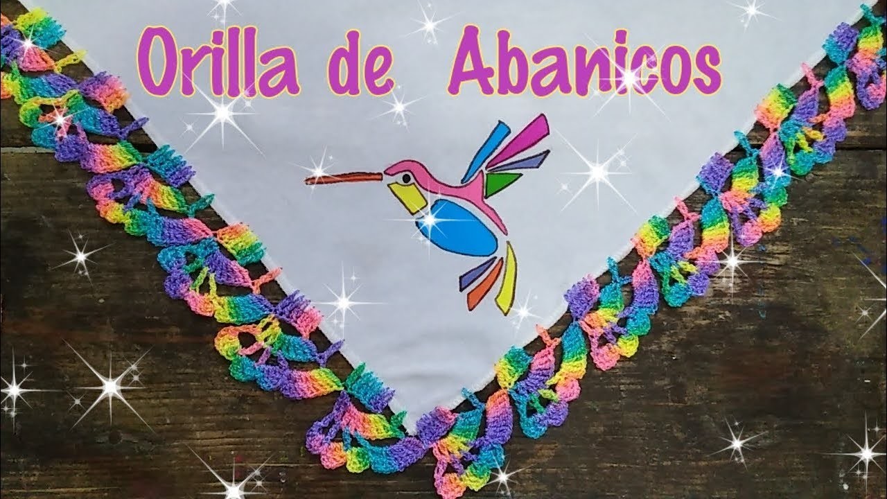 Orilla de Abanicos para colibrí | crochet