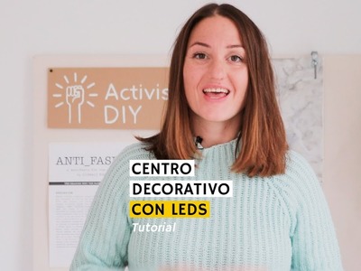 Tutorial centro decorativo o móvil navideño con leds diy