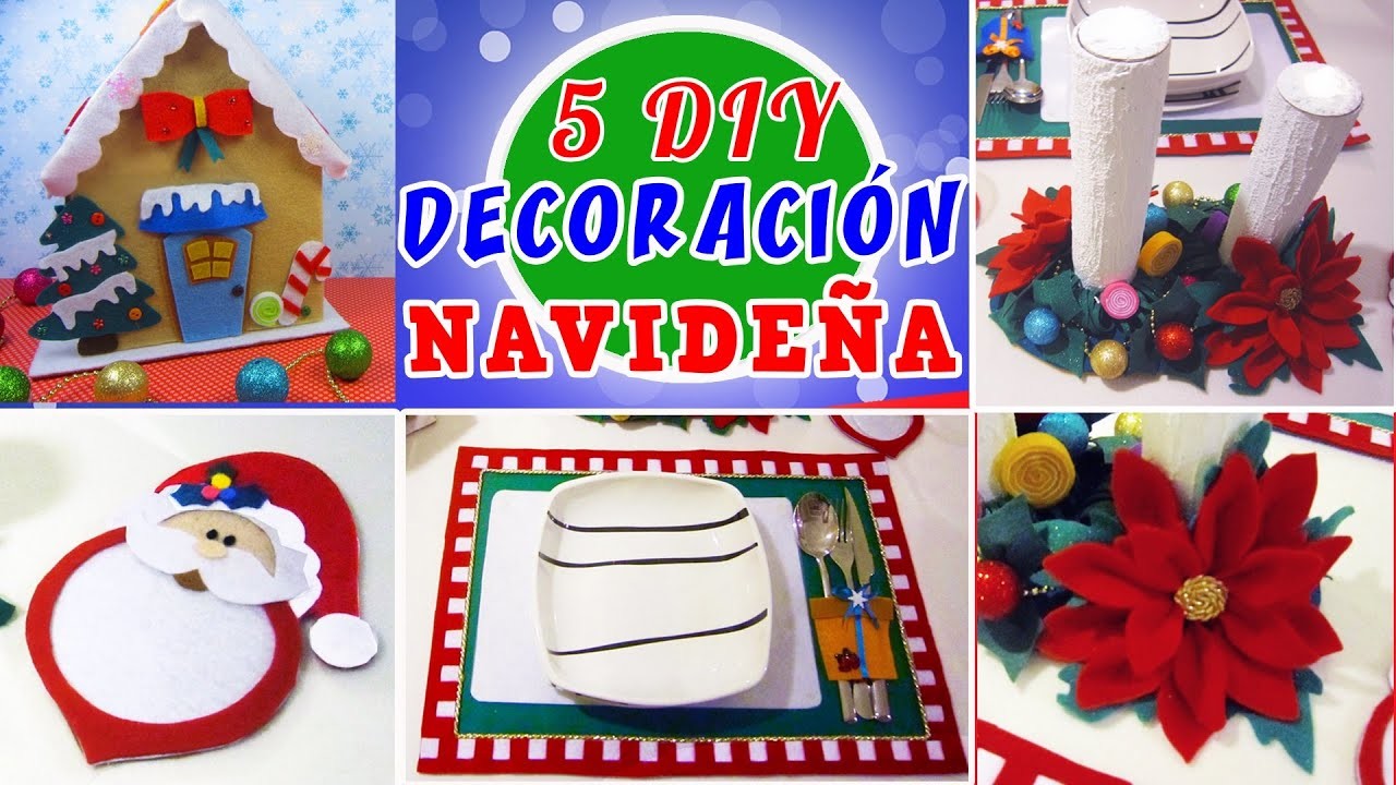 ???? 5 DIY Decoraciones NAVIDEÑAS ⛄ - Ideas FACILES para NAVIDAD ???? | Manualidades aPasos