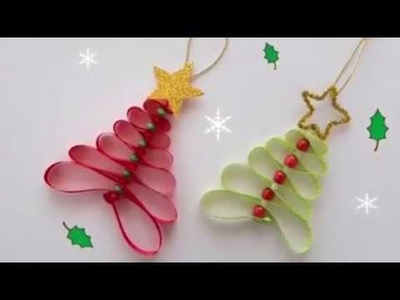 ADORNOS NAVIDEÑOS  Ideas DIY  Decoraciones  Navideñas Adornos de Navidad Fáciles de Hacer