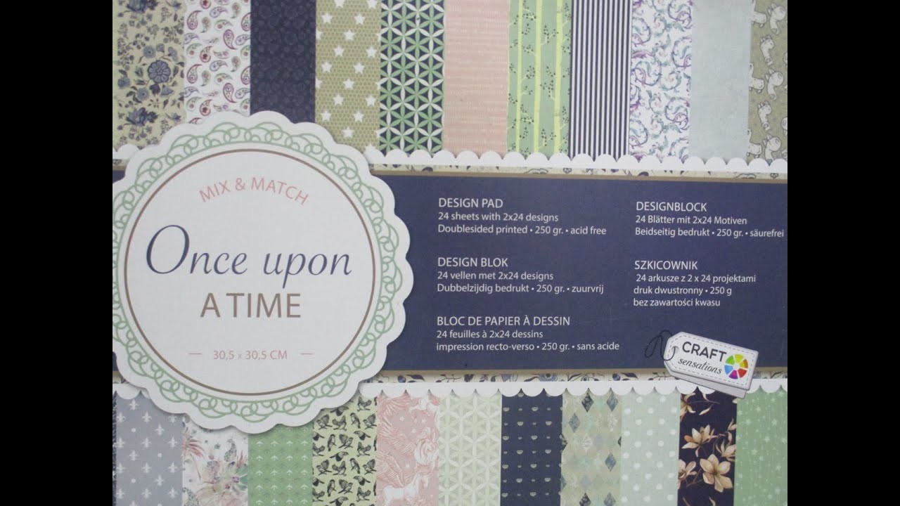 Colección papeles scrapbooking ONCE UPON - Craft sensations