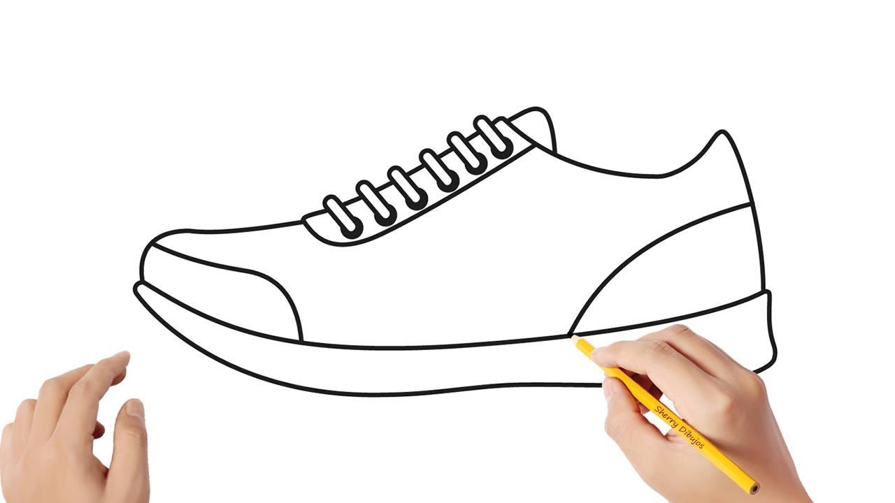 Cómo dibujar un calzado deportivo | Dibujos sencillos