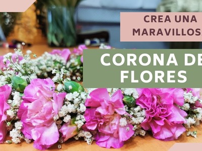 Como hacer una CORONA DE FLORES naturales para la cabeza ????. DIY Flower Crown