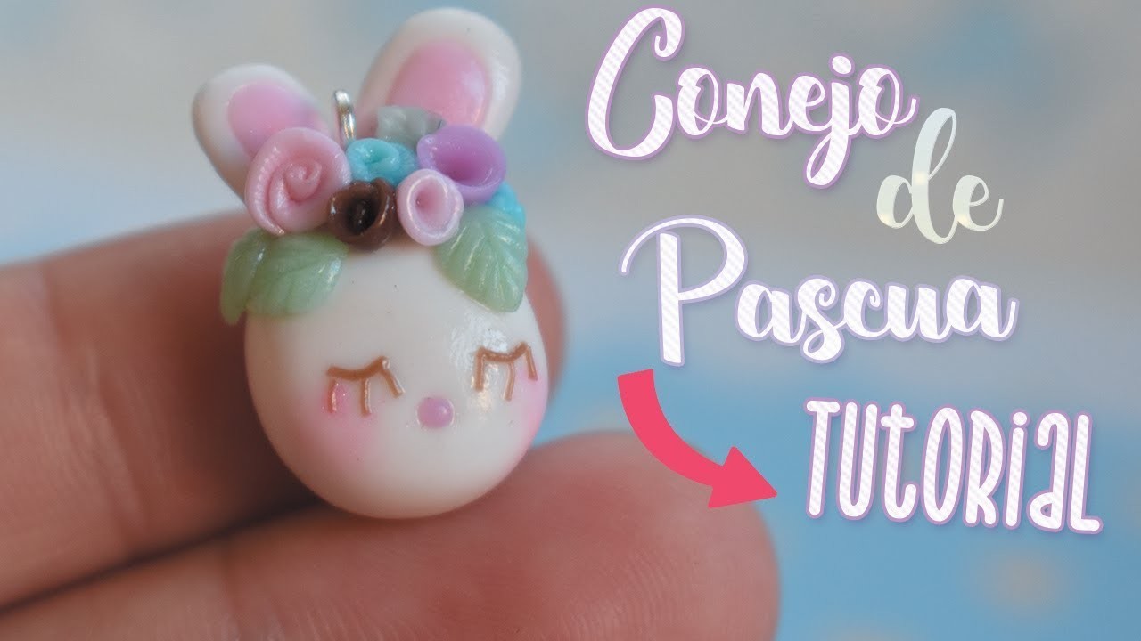 『♡』Conejo de pascua en porcelana fría『♡』Easter rabbit diy 『♡』