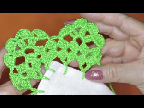 ????????????????‍♀️ CROCHET ORILLA FACIL UNA SOLA VUELTA, ???? COMO TEJER UNA ORILLA PARA MANTEL # 40