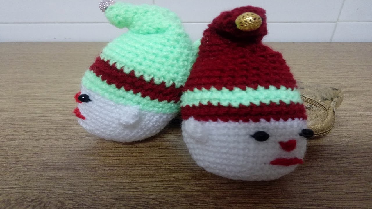 DUENDES A CROCHET PARA ARBOL-AMIGURUMIS NAVIDAD!!