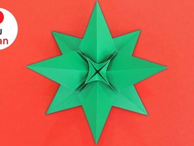 Estrella de Papel para Decorar el Árbol de Navidad, Fácil y Rápido - Manualidades en Origami DIY ????