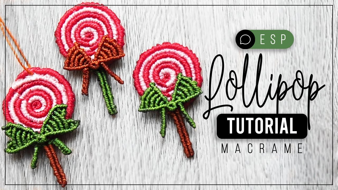 Lollipop Navidad » ???? tutorial | como hacer lollipop macrame | diy ● Christmas Decoration #179