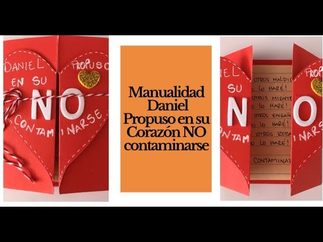 Manualidad Daniel propuso no contaminarse.Escuela Dominical