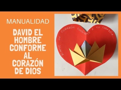 Manualidad David un hombre conforme al corazón de Dios.Escuela Dominical