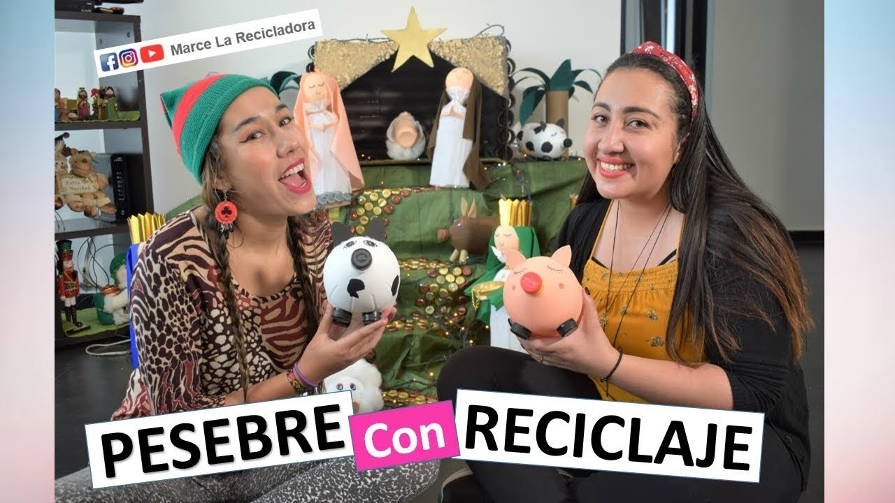 PESEBRE CON RECICLAJE (Manualidades Fáciles para Navidad) con @MarceLaRecicladora