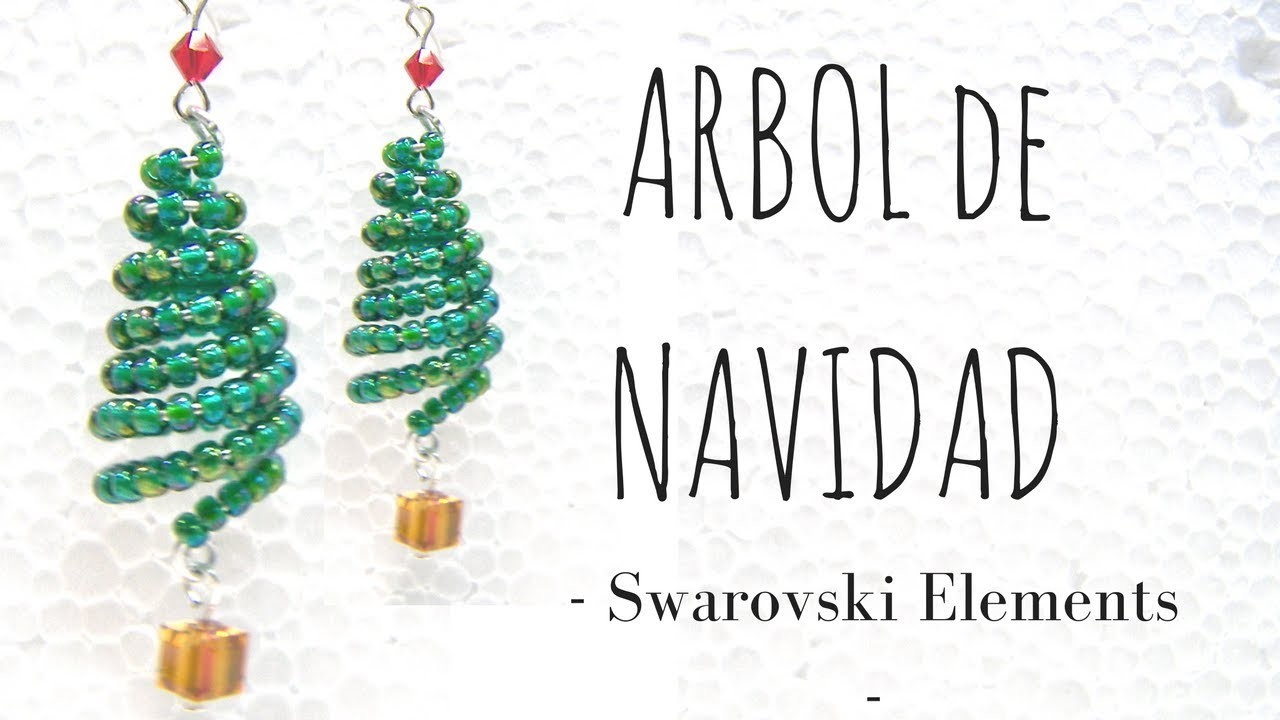 Arbol Navidad con alambre y Swarovski Elements