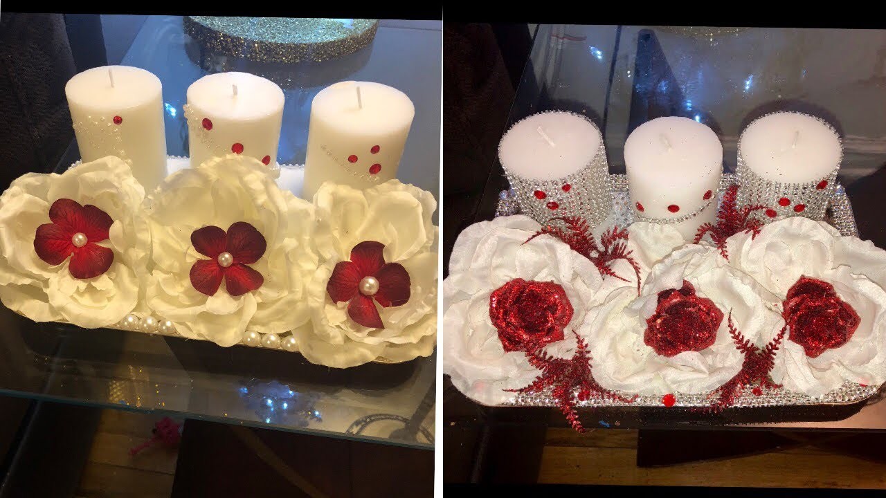 CHRISTMAS DIY centro de mesa rojo, para NAVIDAD y para después de NAVIDAD