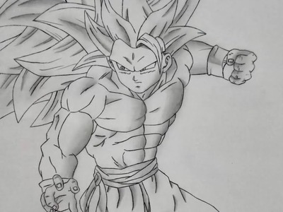 Como Dibujar A Goku SSJ 3 | The Art