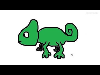 Como dibujar un camaleón