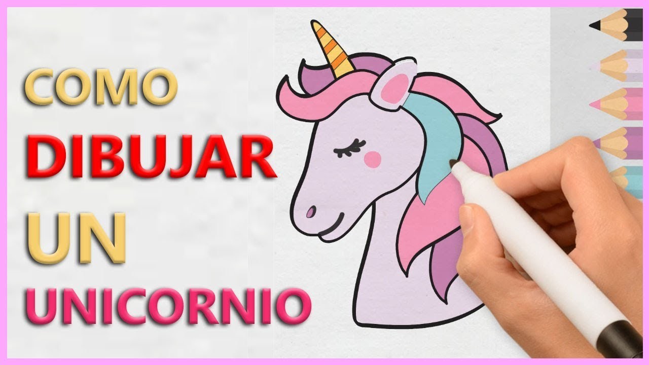 Cómo Dibujar Un Unicornio Paso A Paso En EspaÑol 2019 Colorearlo Kawaii 8757