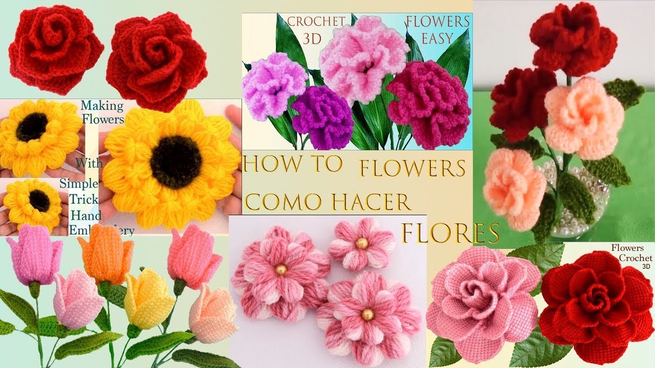 Como hacer flores y rosas
