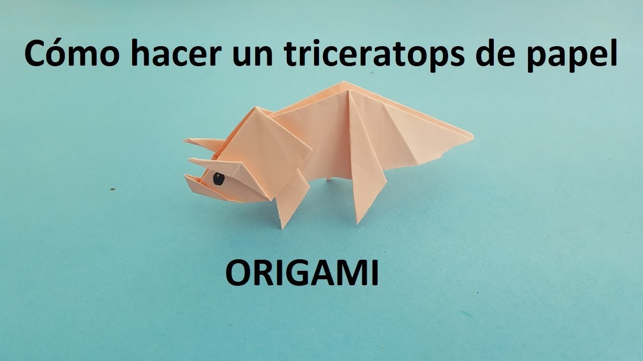 Cómo hacer un ???? | DINOSAURIO | ???? de papel - Origami PASO A PASO | FÁCIL