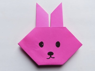 Como Hacer una Carita de Conejo de Papel Fácil☺ORIGAMI☺How to Make a Paper Rabbit Face